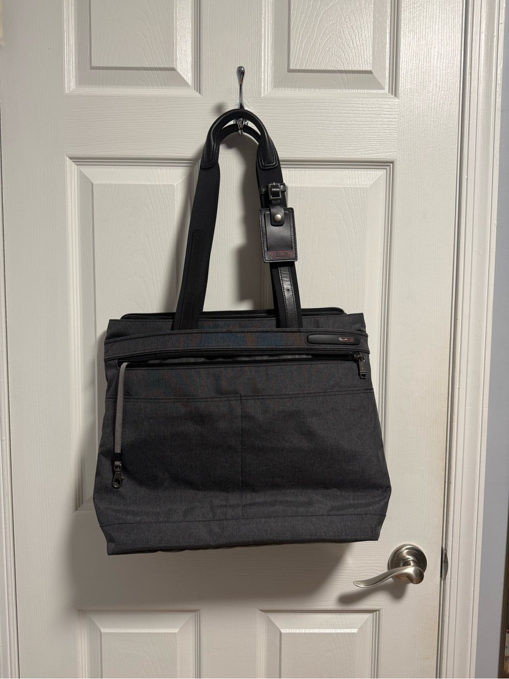 Tumi Black Tote Bag with Adjustable Straps